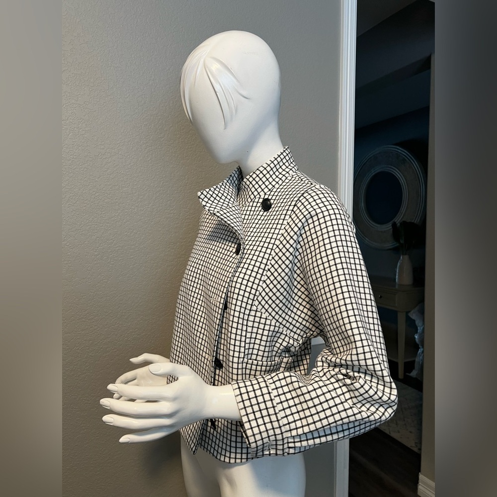 CAbi Osaka Nights Window Pane Blazer size XS - Picture 4 of 9